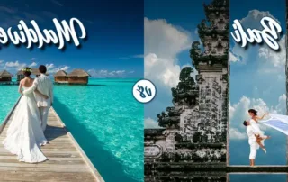 bali vs maldives for honeymoon infographic