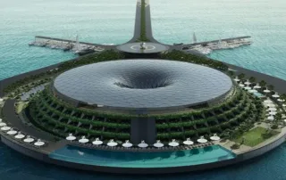 qatar eco friendly 5 star floating hotel